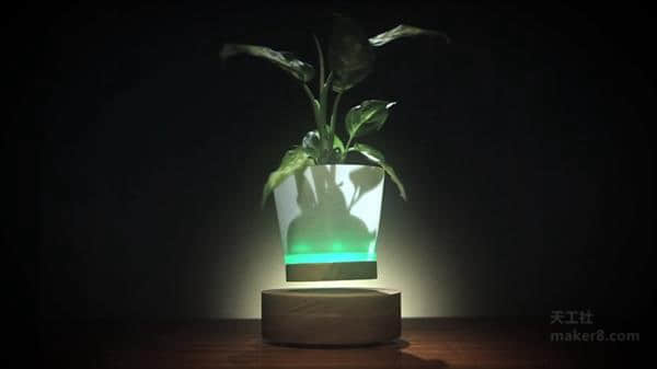 够酷炫！看看这款可悬浮的定制化3D打印灯
